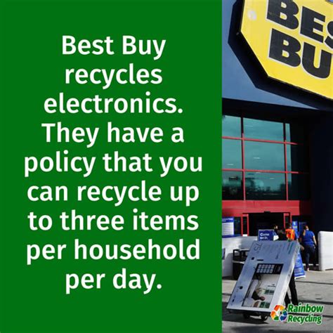 electronics retailer, accepts a wide range of e-waste and appliances for free but now charges a $25 fee for TVs and monitors. . What items does best buy accept for recycling